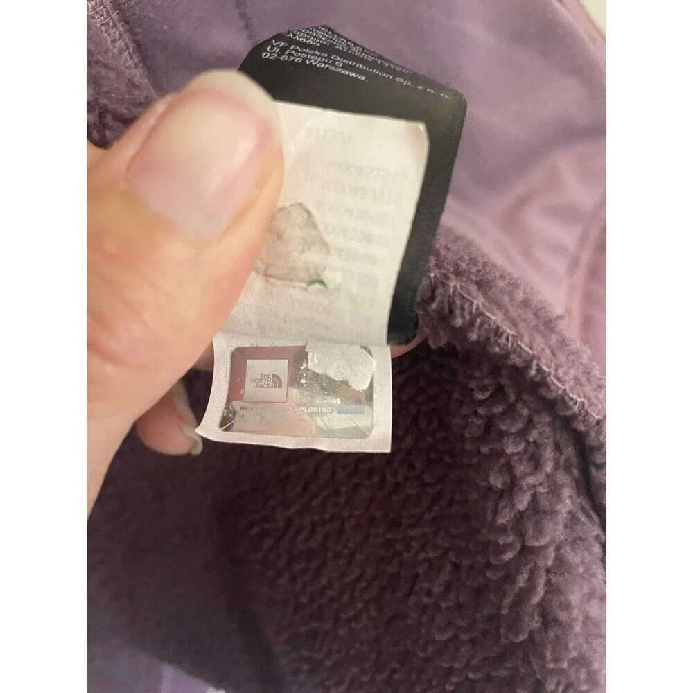 North Face Jacket Womens XS Full‎ Zip Long Sleeve Outdoors Purple Fleece Soft